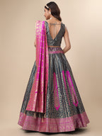Lorenvalley Fashion Rama Ready to Wear Lehenga & Unstitched Blouse With Dupatta | Grocsy