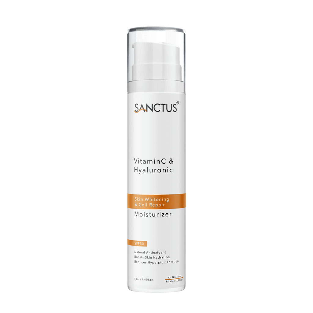 SANCTUS Hyaluronic & Vitamin C Oil-Free Face Moisturizer SPF 30 | Grocsy