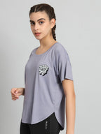 MKH Drop-Shoulder Sleeves Relaxed Fit Dri-FIT T-shirt | Grocsy