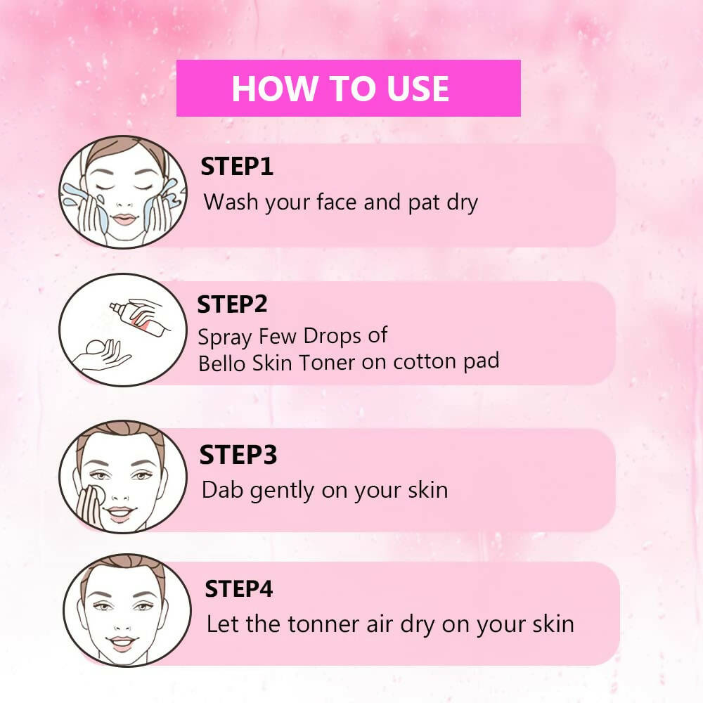 Bello Herbals Skin Toner for Glowing Skin | Grocsy