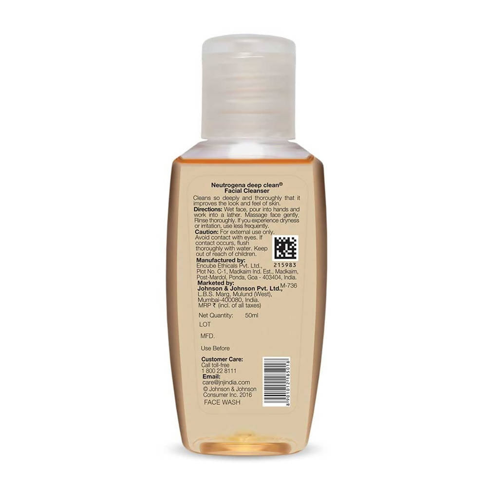 Neutrogena Deep Clean Facial Cleanser | Grocsy