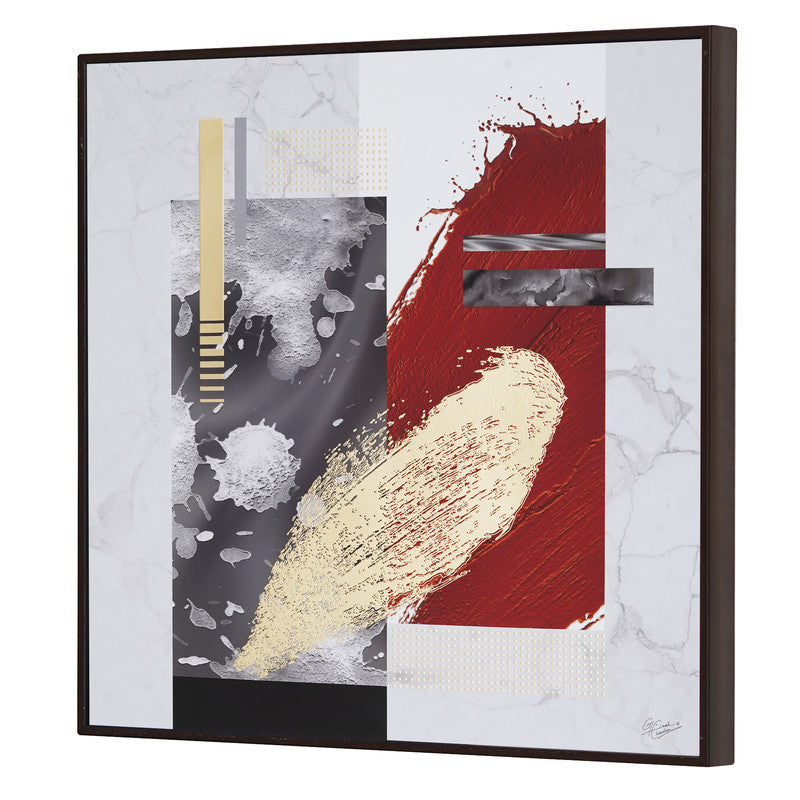 Tehzeeb Creations Golden Embossed Wall Painting | Grocsy