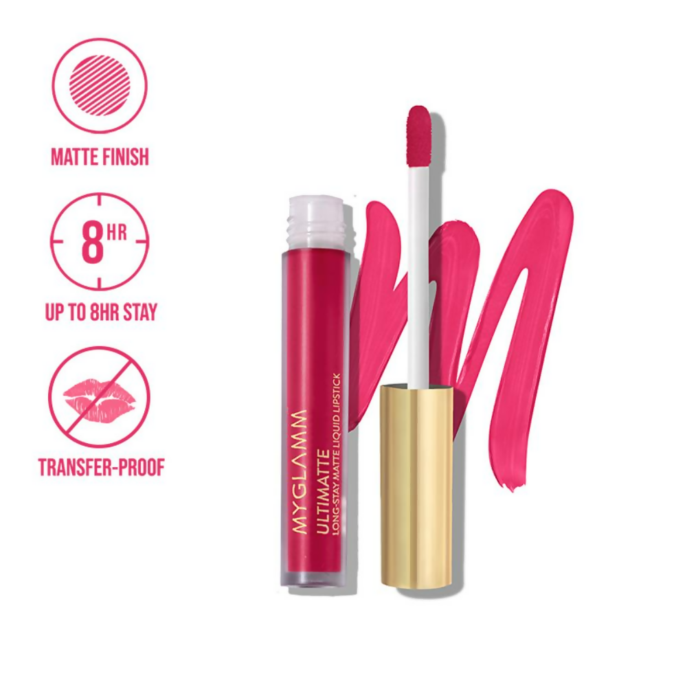 MyGlamm Ultimatte Long Stay Matte Liquid Lipstick - Pink Doll | Grocsy