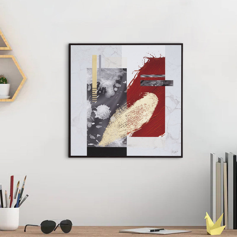 Tehzeeb Creations Golden Embossed Wall Painting | Grocsy