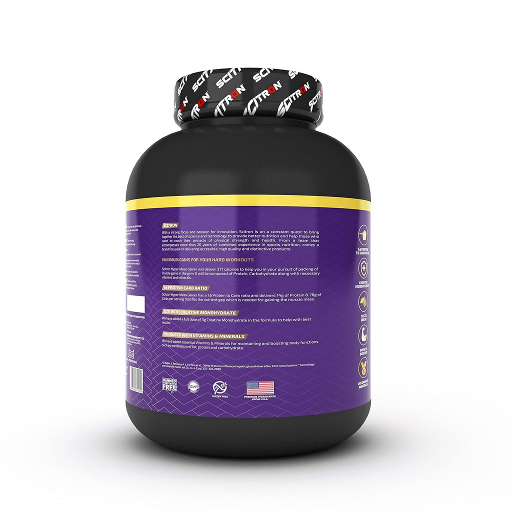 Scitron Nitro Series Hyper Mass Gainer Milk Chocolate | Grocsy