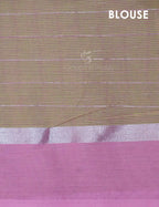 Dual Shade of Apple Green And Baby Pink Pure Mangalgiri Cotton By Gayathri Reddy Designer Studio | Grocsy