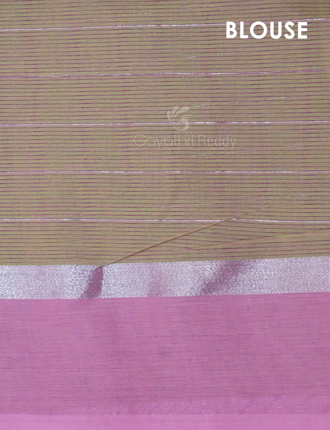 Dual Shade of Apple Green And Baby Pink Pure Mangalgiri Cotton By Gayathri Reddy Designer Studio | Grocsy