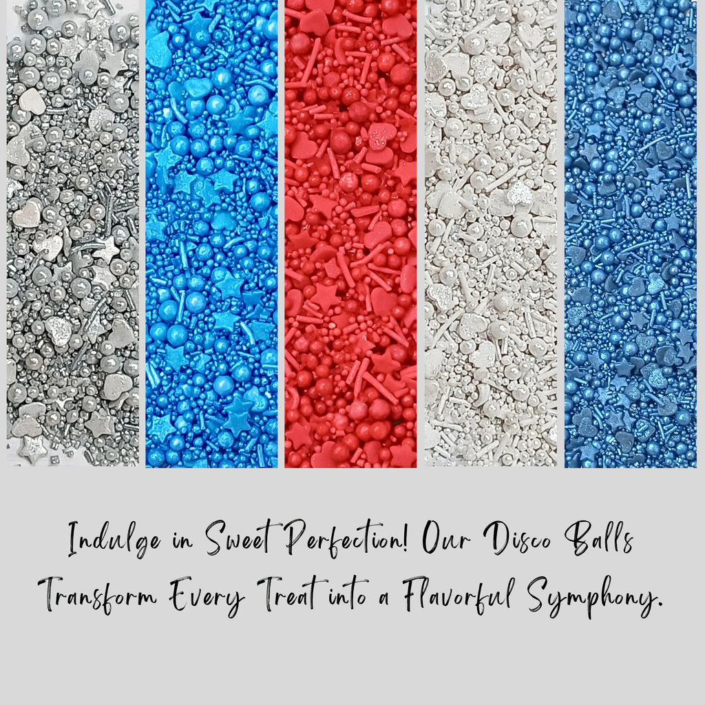 Confect Mix Red, White & Blue Sprinkles | Marvelous Mix Patriotic Sprinkles | Grocsy