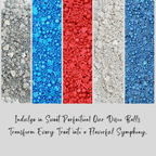 Confect Mix Red, White & Blue Sprinkles | Marvelous Mix Patriotic Sprinkles | Grocsy