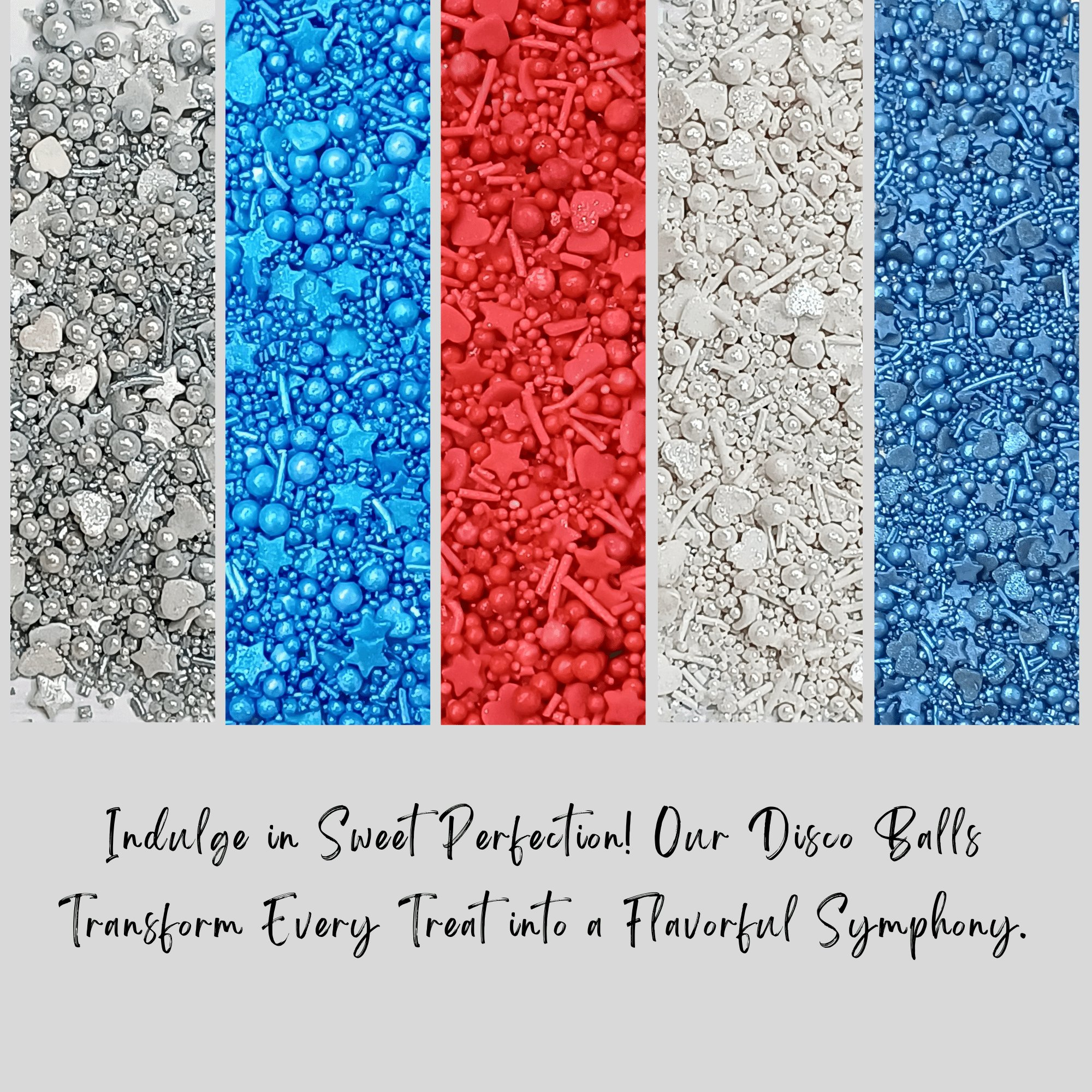 Confect Mix Red, White & Blue Sprinkles | Marvelous Mix Patriotic Sprinkles | Grocsy