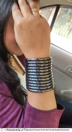Tehzeeb Creations Women's Silver Viral Spiral Bangle For Girl And Women | Grocsy