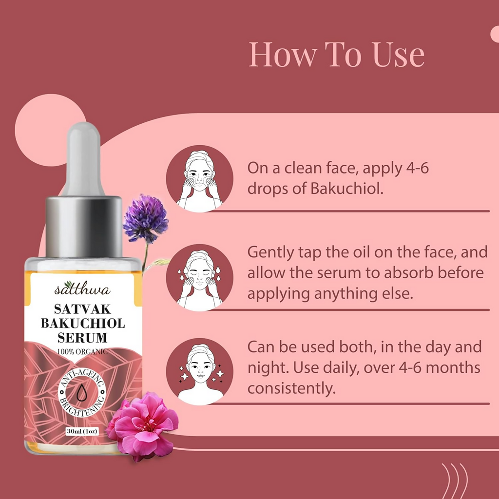 Satthwa Bakuchiol Serum For Even Skin Tone | Grocsy