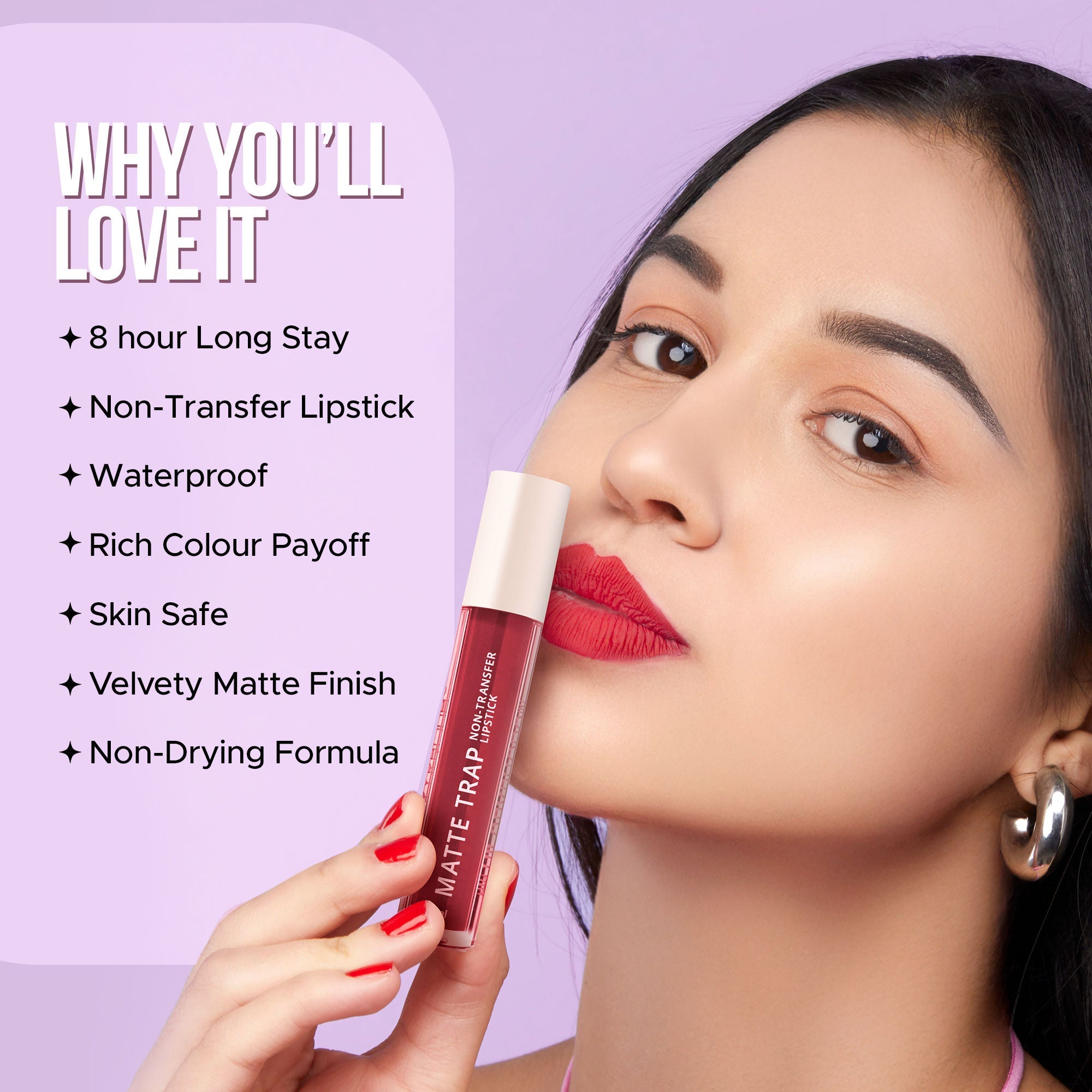 Hilary Rhoda Matte Trap Liquid Lipstick - Sensational Wine 17 | Grocsy