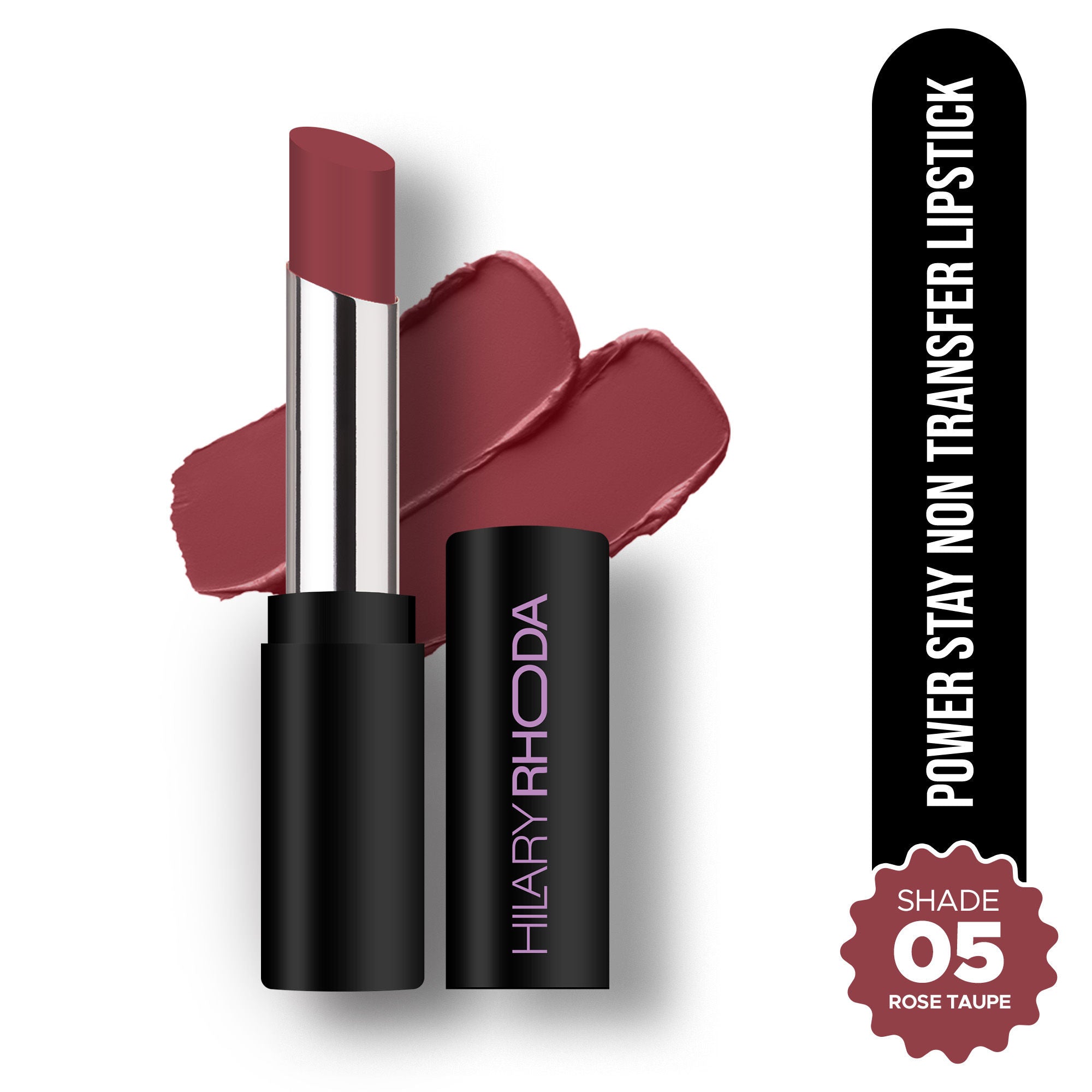 Hilary Rhoda Power Stay Non Transfer Lipstick - Rose Taupe 05 | Grocsy