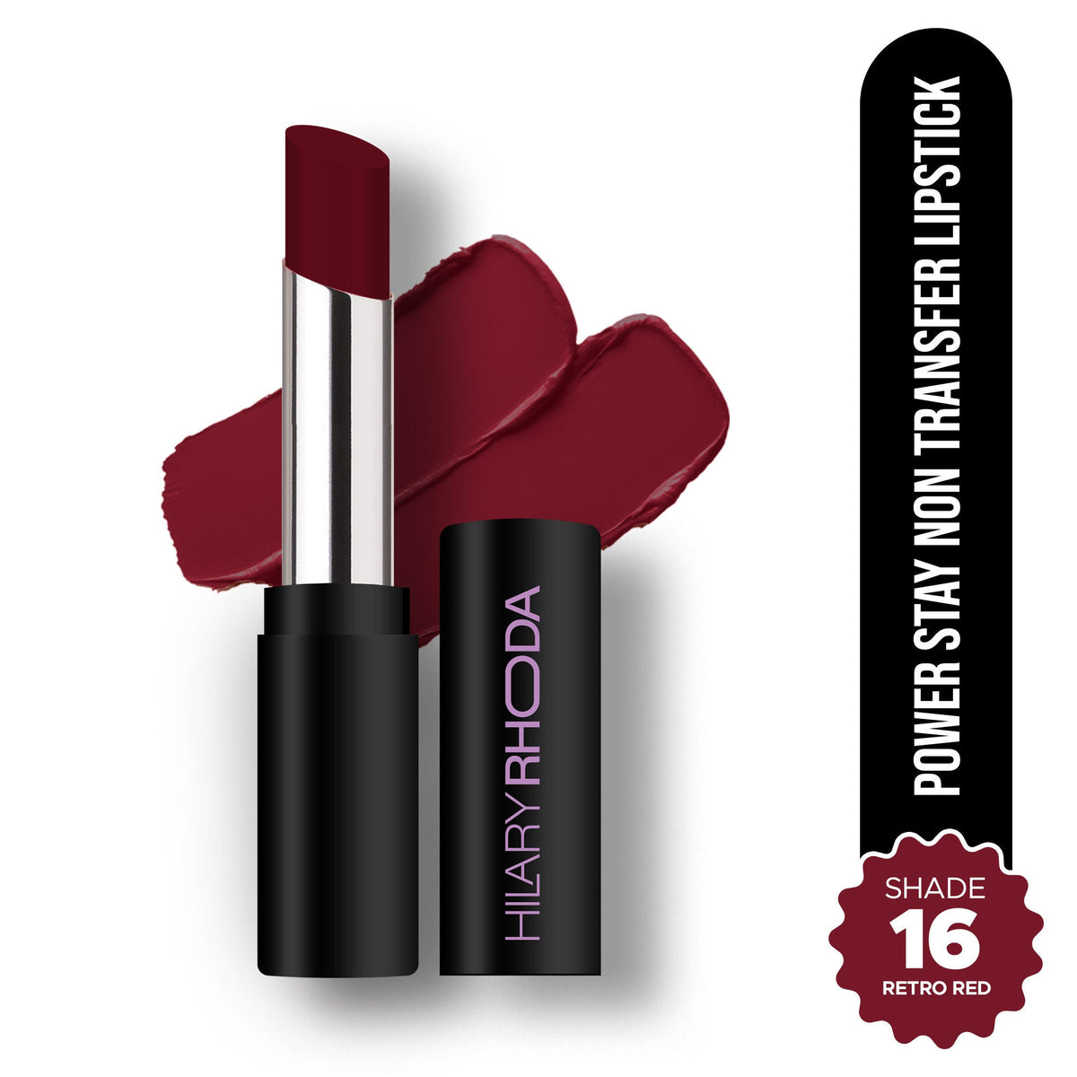 Hilary Rhoda Power Stay Non Transfer Lipstick - Retro Red 16 | Grocsy