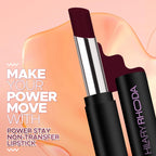 Hilary Rhoda Power Stay Non Transfer Lipstick - Royal Maroon 18 | Grocsy