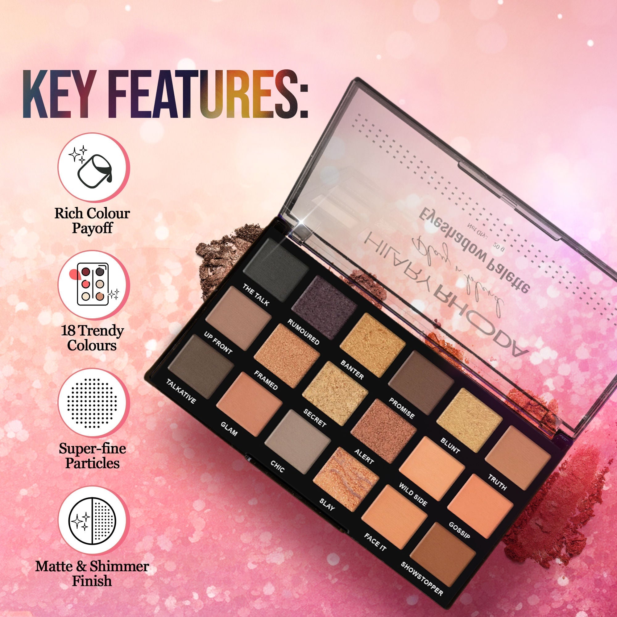 Hilary Rhoda Play N Blend Eyeshadow Palette - Iconic 02 | Grocsy
