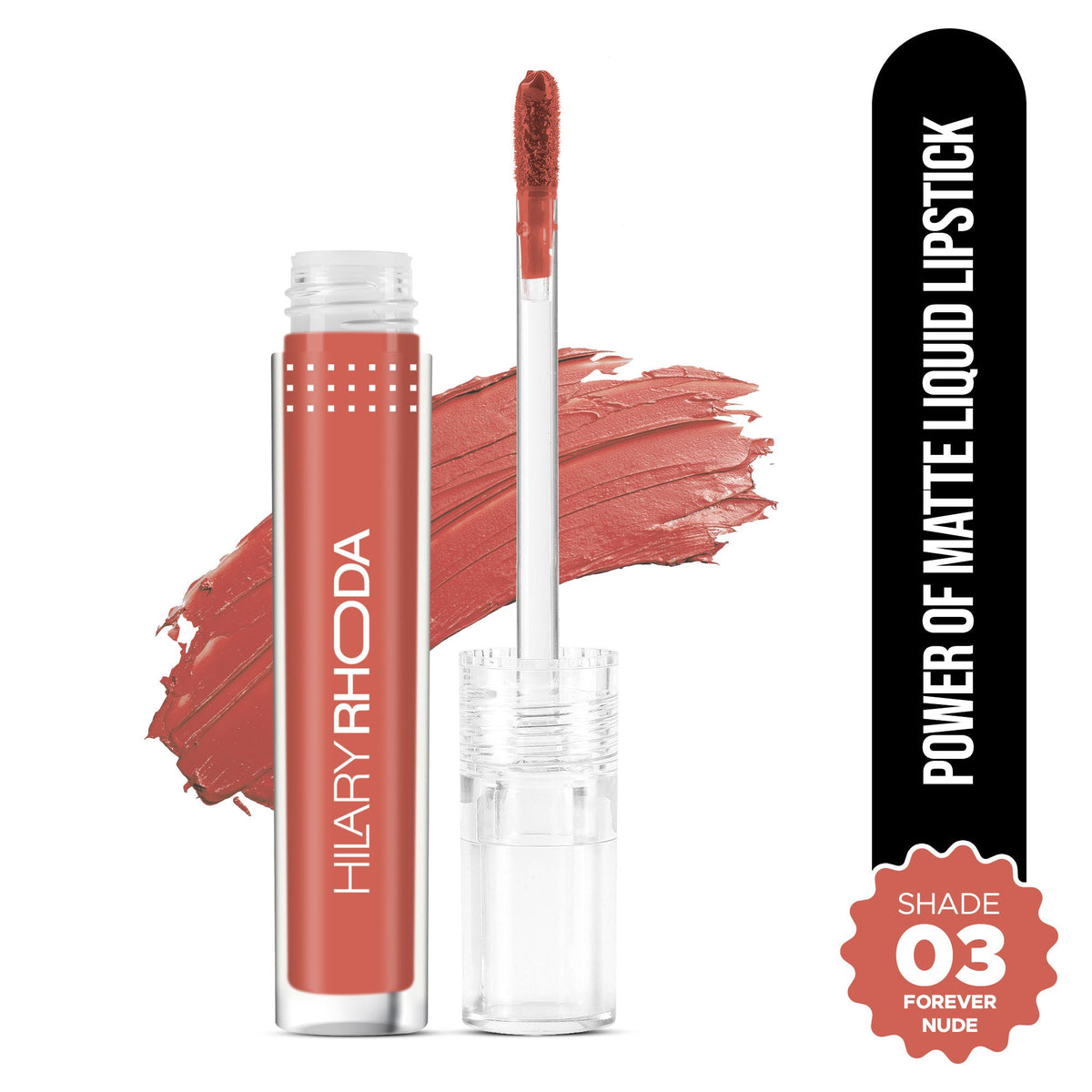 Hilary Rhoda Power Of Matte Liquid Lipstick - Forever Nude 03 | Grocsy