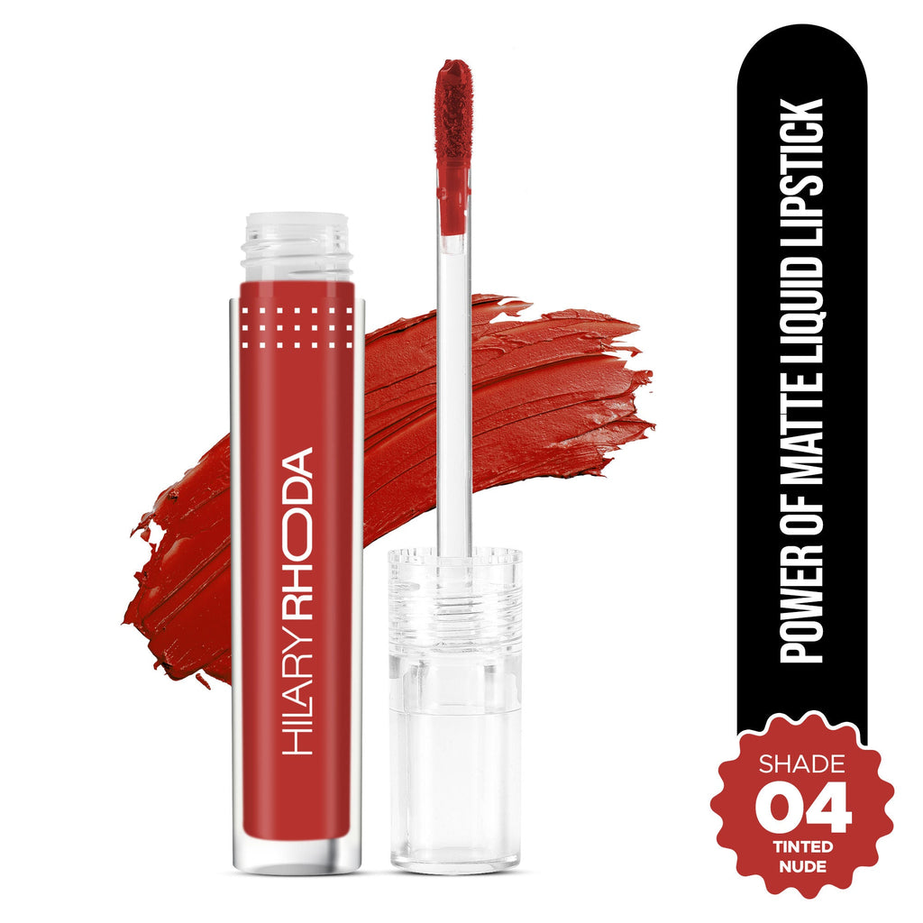 Hilary Rhoda Power Of Matte Liquid Lipstick - Tinted Nude 04 | Grocsy