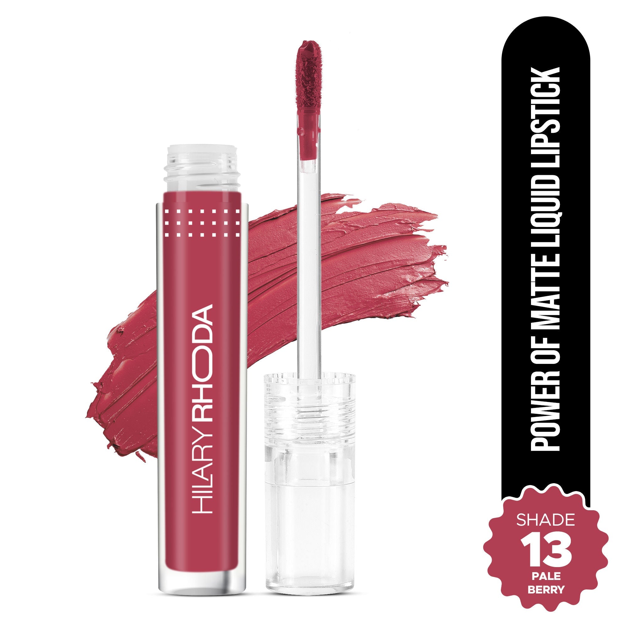 Hilary Rhoda Power Of Matte Liquid Lipstick - Pale Berry 13 | Grocsy
