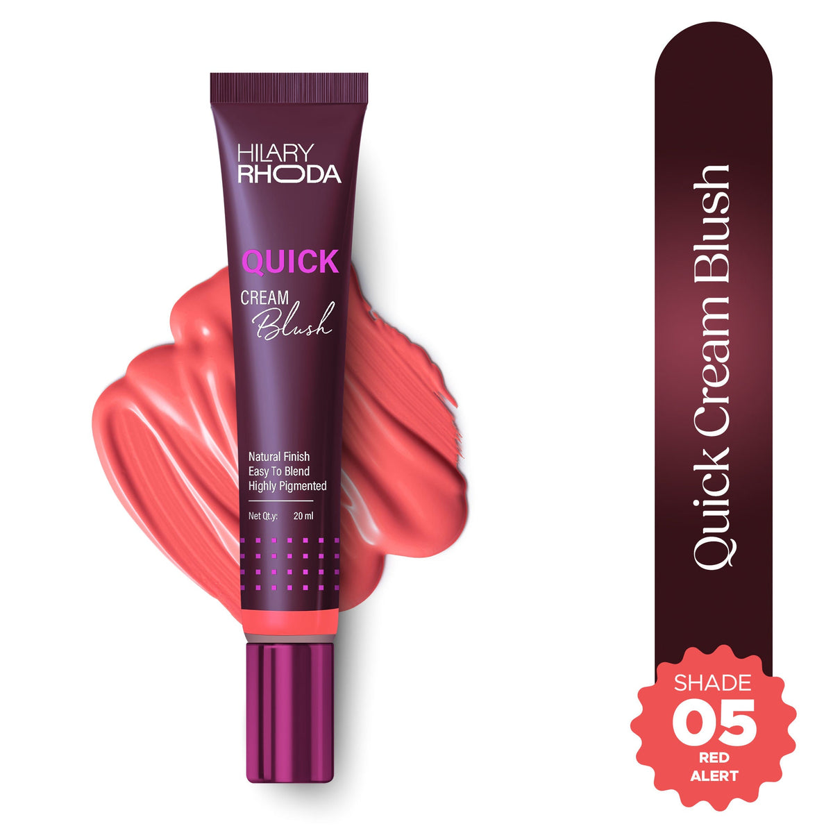 Hilary Rhoda Quick Cream Blush - Red Alert 05 | Grocsy