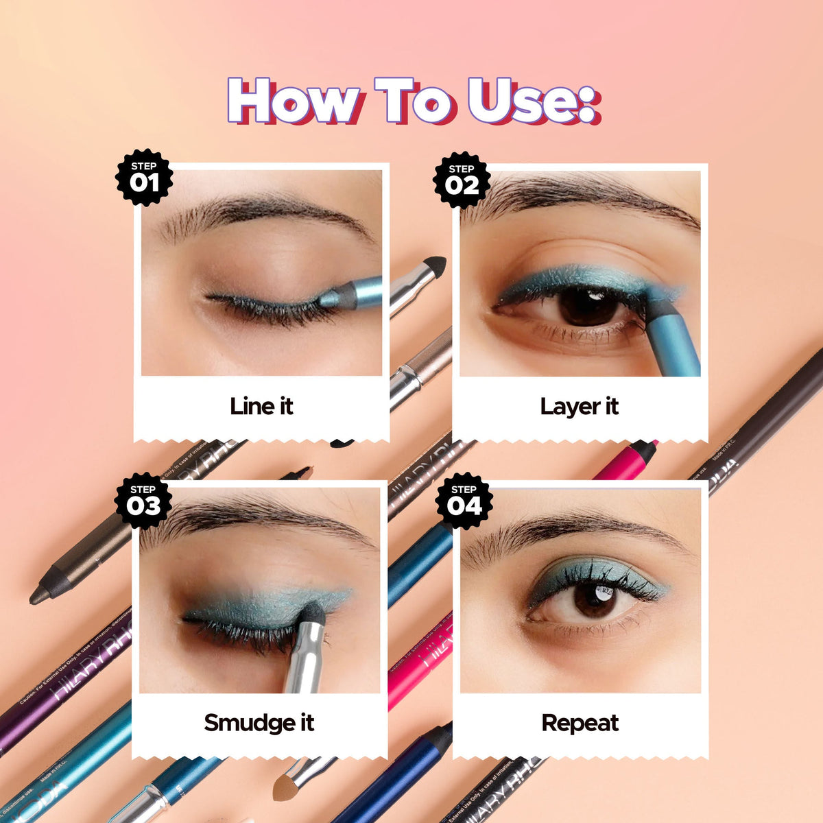Hilary Rhoda Play N Blend Gel Eyeliner - Sparkle Bronze 04 | Grocsy