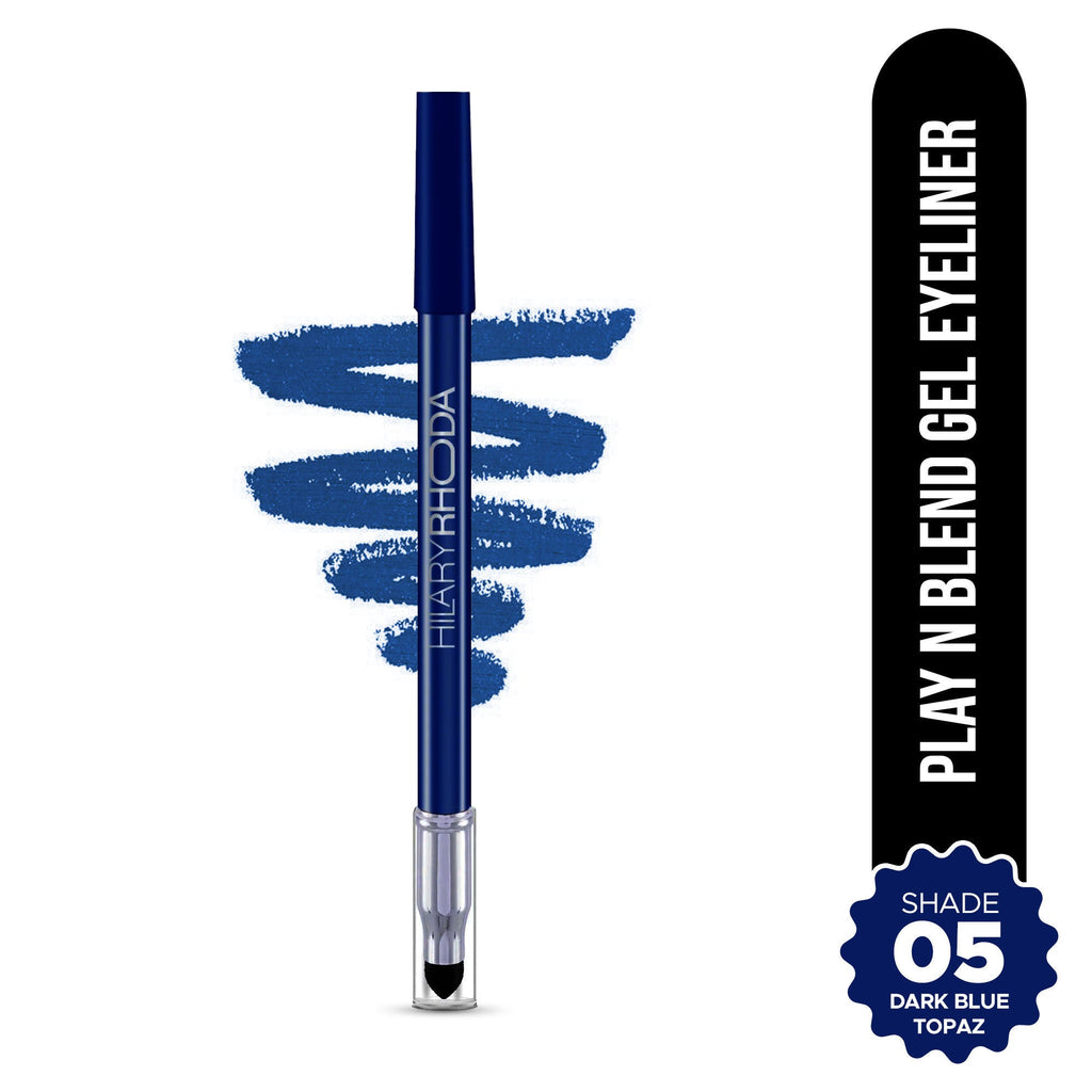 Hilary Rhoda Play N Blend Gel Eyeliner - Dark Blue Topaz 05 | Grocsy