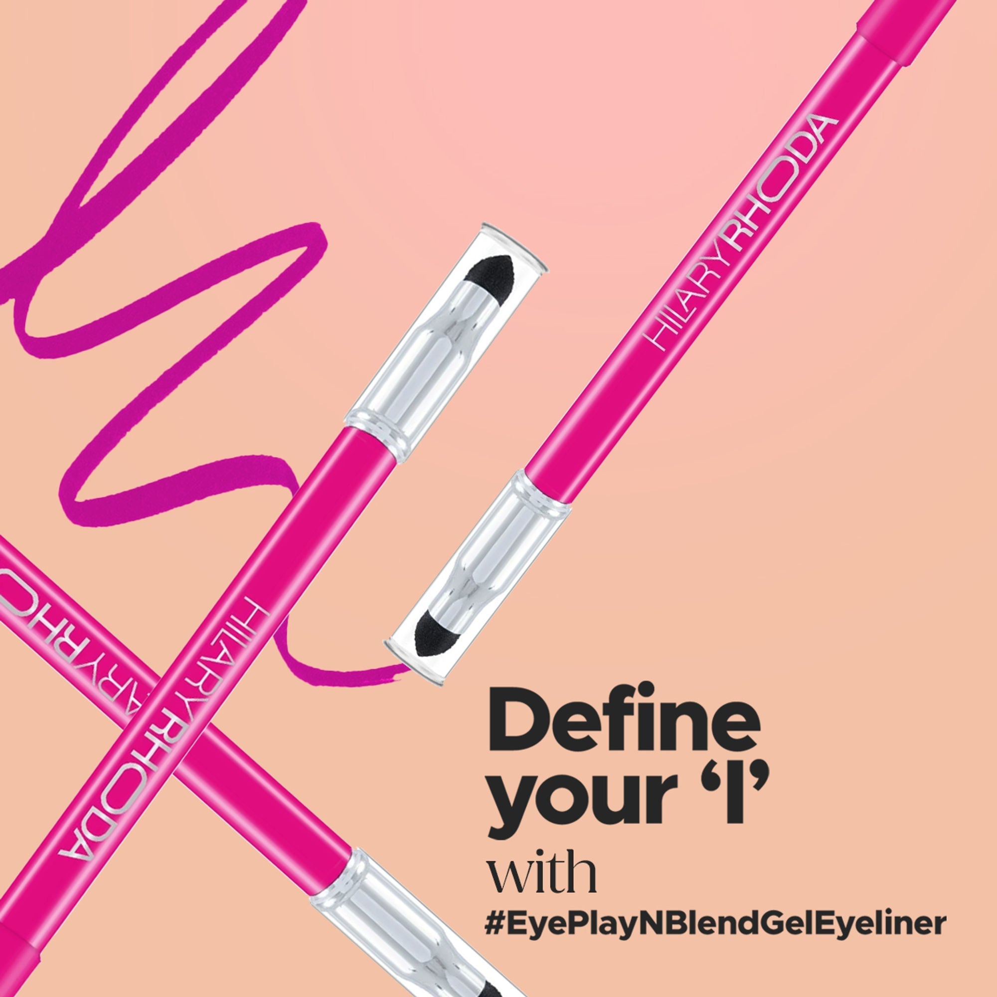 Hilary Rhoda Play N Blend Gel Eyeliner - Romantic Pink 07 | Grocsy