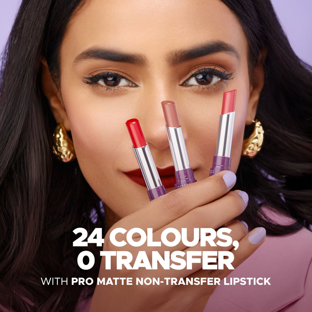 Hilary Rhoda Pro Matte Non-Transfer Waterproof Lipstick - Nude Peach 02 | Grocsy
