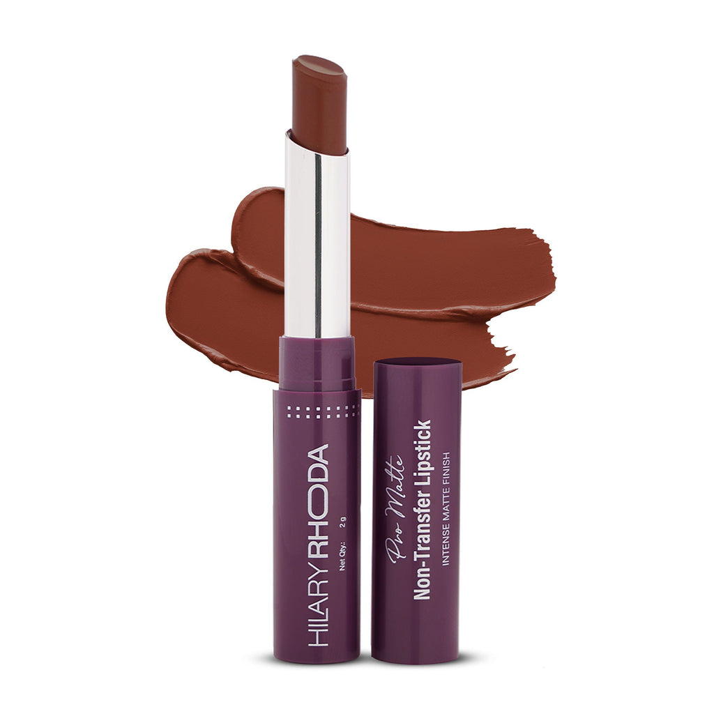 Hilary Rhoda Pro Matte Non-Transfer Waterproof Lipstick - Nude Brown 03 | Grocsy