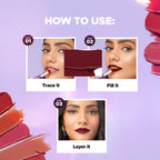 Hilary Rhoda Pro Matte Non-Transfer Waterproof Lipstick - Rose Petal 06 | Grocsy