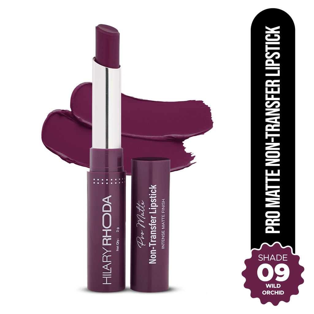 Hilary Rhoda Pro Matte Non-Transfer Waterproof Lipstick - Wild Orchid 09 | Grocsy