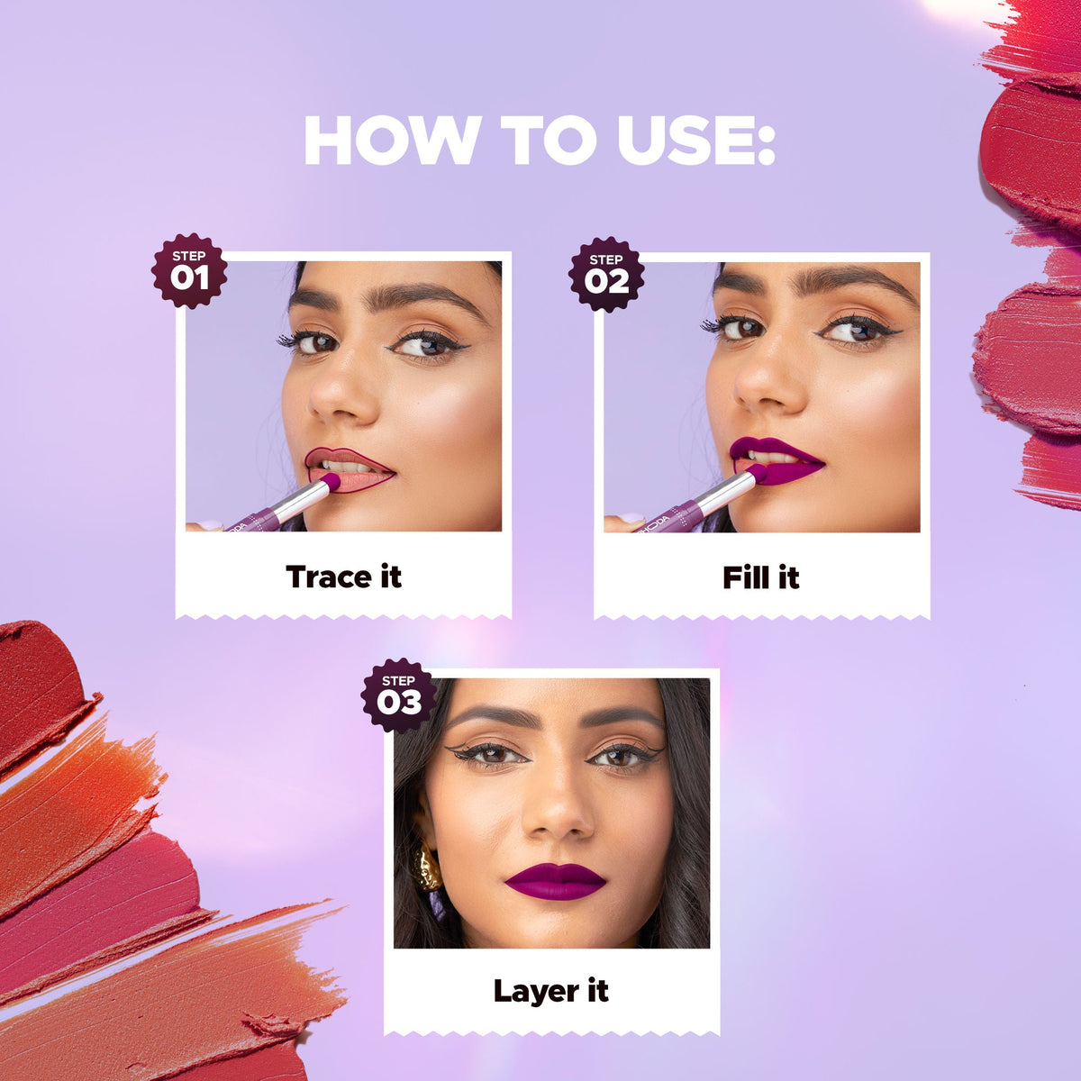 Hilary Rhoda Pro Matte Non-Transfer Waterproof Lipstick - Wild Orchid 09 | Grocsy