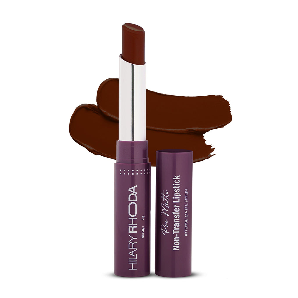 Hilary Rhoda Pro Matte Non-Transfer Waterproof Lipstick - Hot Plum 22 | Grocsy