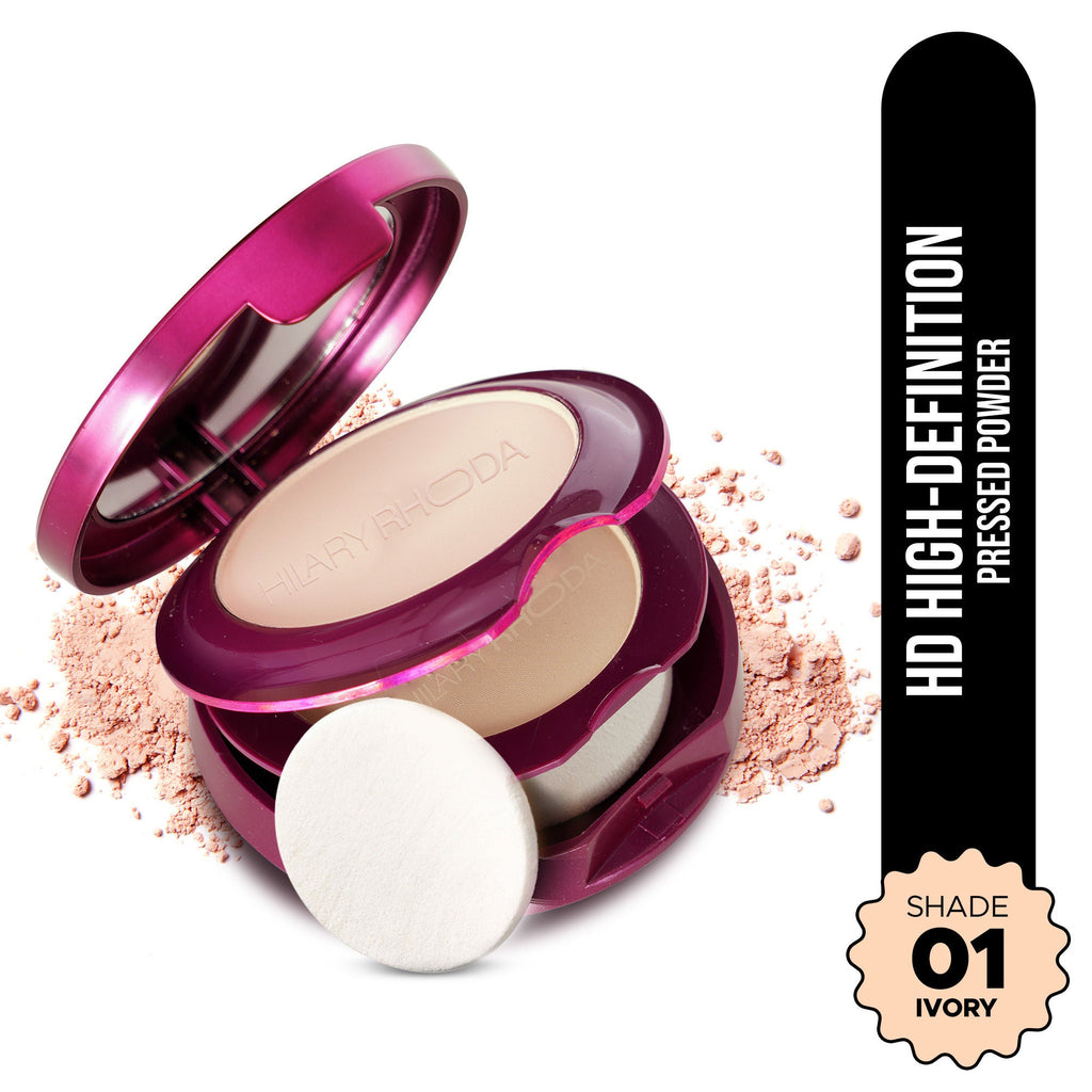 Hilary Rhoda HD High-Definition Matte Pressed Powder - My Ivory 01 | Grocsy
