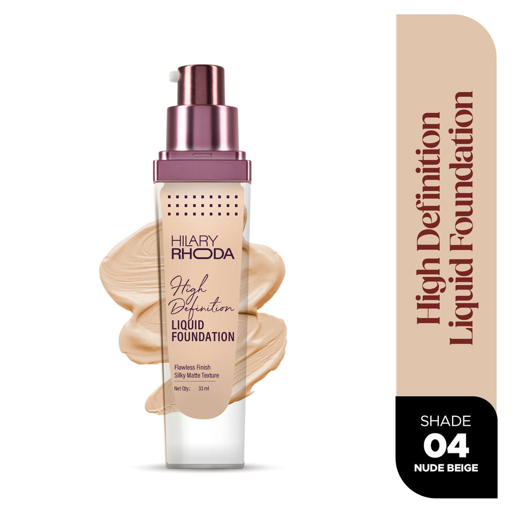 Hilary Rhoda Liquid High Definition Matte Foundation - Nude Beige 04 | Grocsy