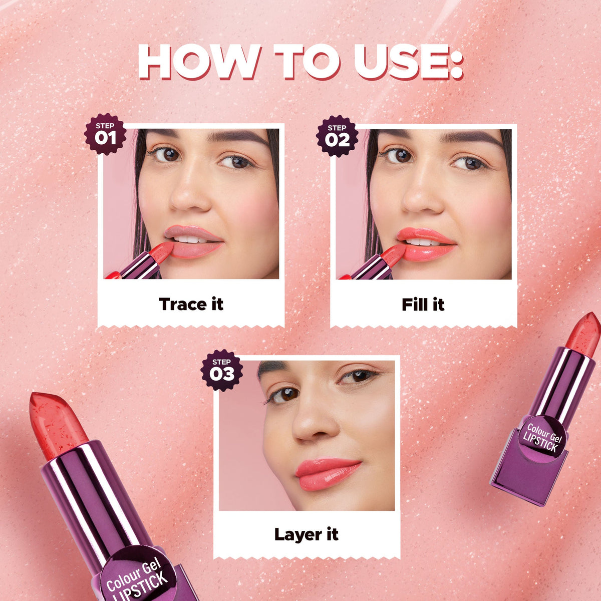 Hilary Rhoda Colour Gel Lipstick - 1 | Grocsy