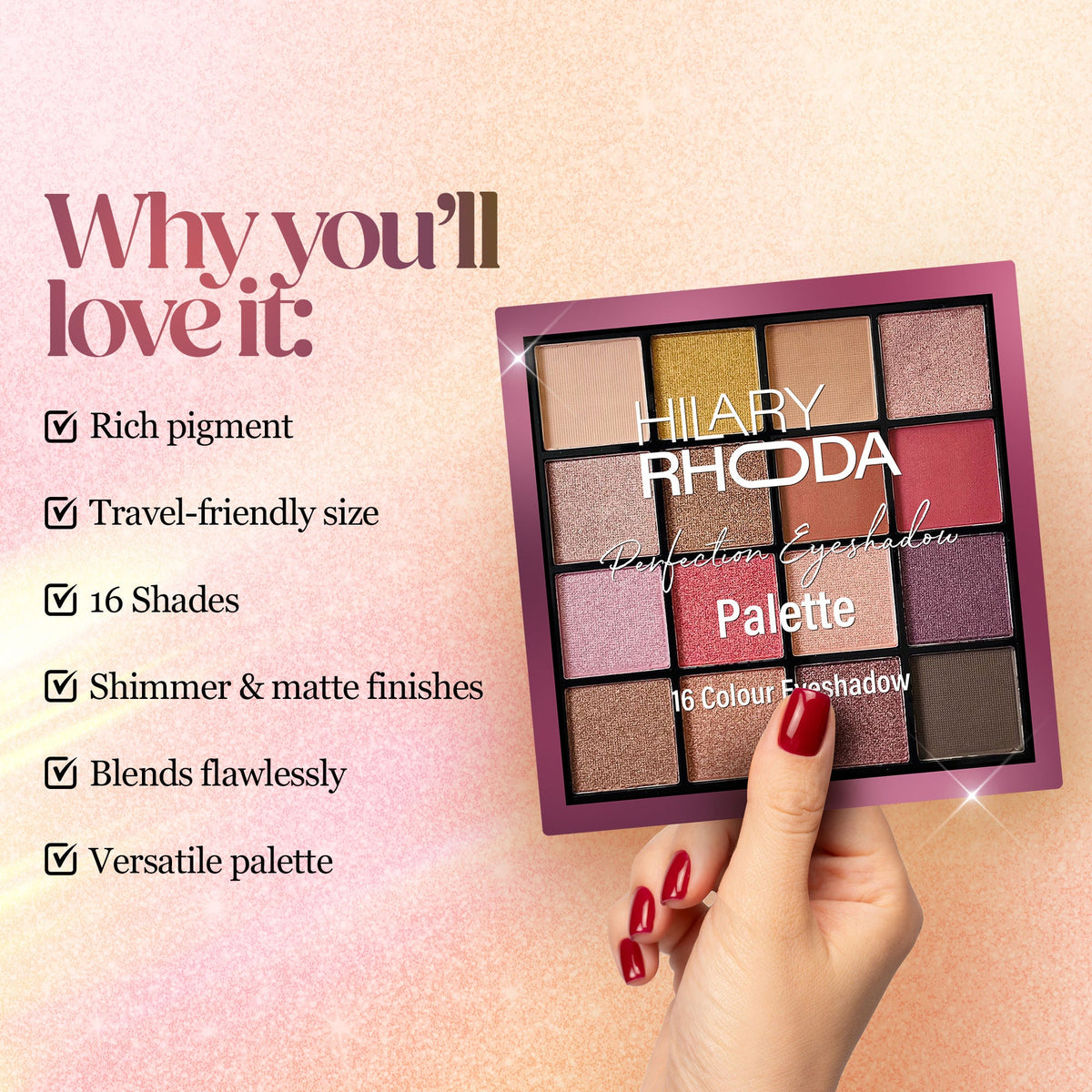 Hilary Rhoda Perfection Eyeshadow Palette - 1 | Grocsy