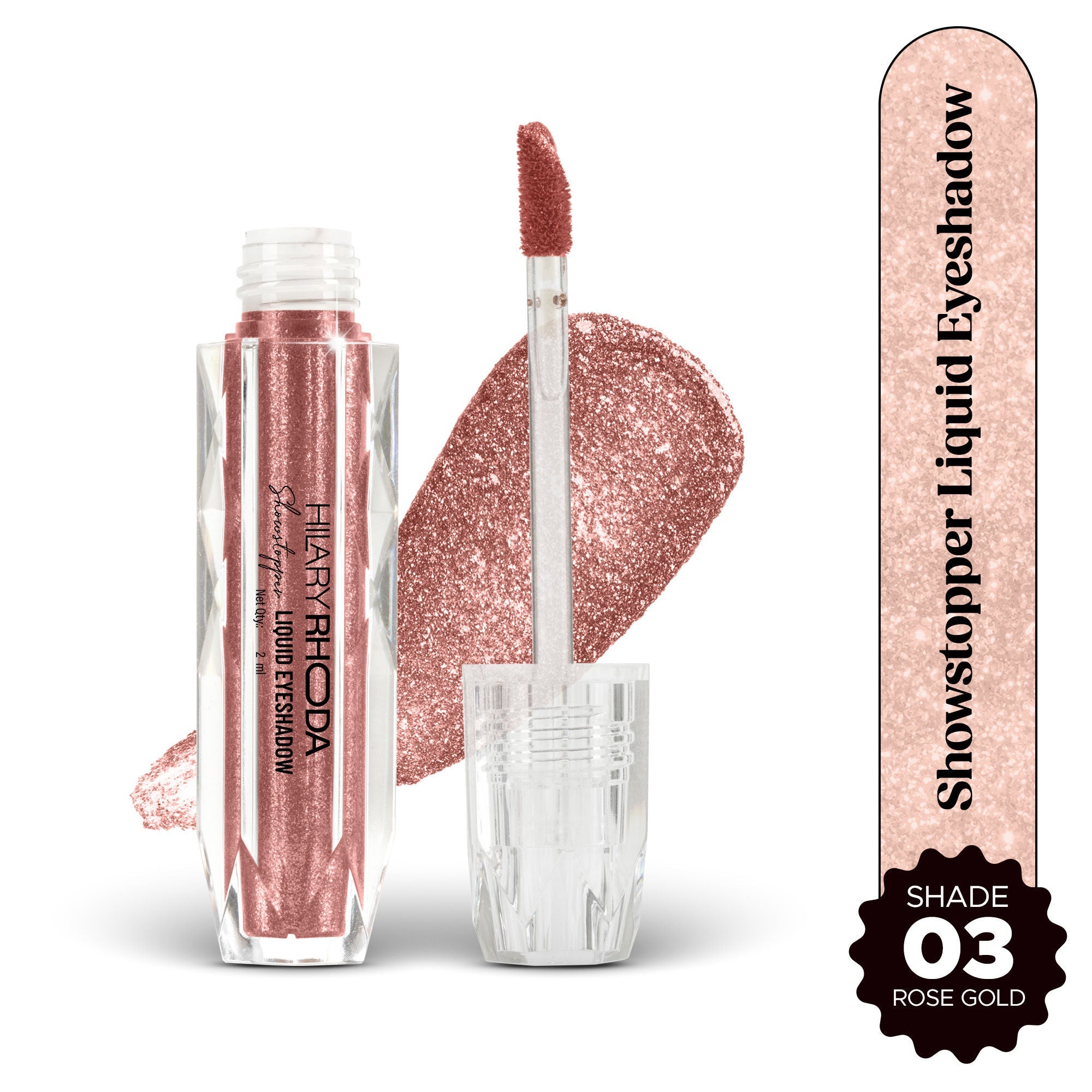 Hilary Rhoda Showstopper Liquid Eyeshadow - Rose Gold 03 | Grocsy