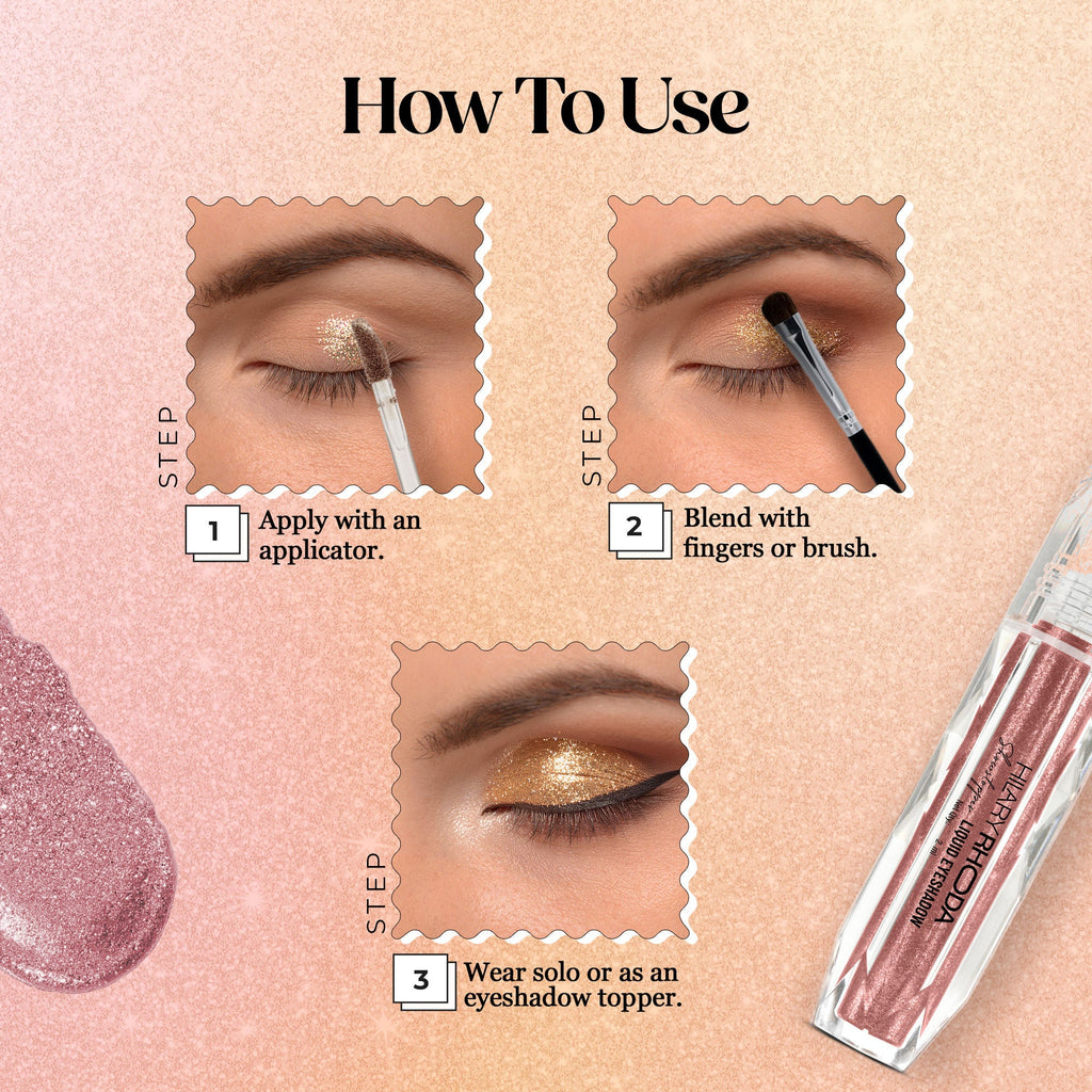 Hilary Rhoda Showstopper Liquid Eyeshadow - Rose Gold 03 | Grocsy