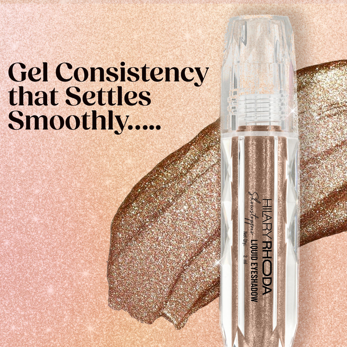 Hilary Rhoda Showstopper Liquid Eyeshadow - Oxidised Silver 04 | Grocsy
