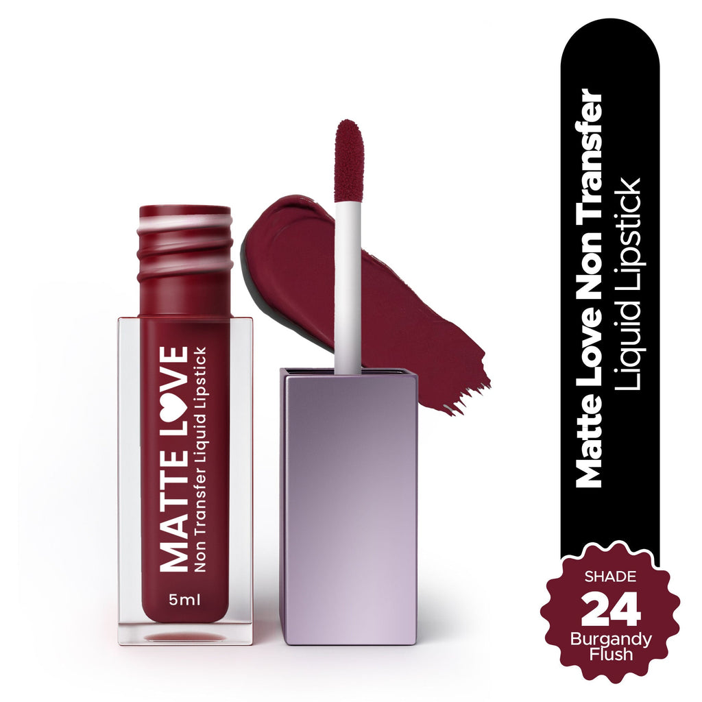 Hilary Rhoda Matte Love Non Transfer Liquid Lipstick - Burgandy Flush 24 | Grocsy