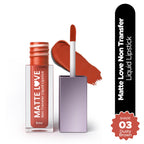 Hilary Rhoda Matte Love Non Transfer Liquid Lipstick - Dusty Brown 03 | Grocsy