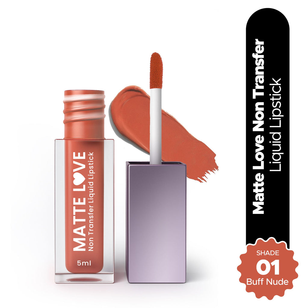 Hilary Rhoda Matte Love Non Transfer Liquid Lipstick - Buff Nude 01 | Grocsy