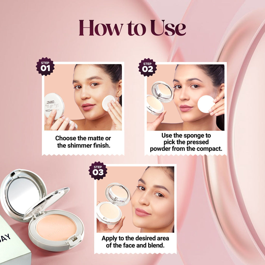 Hilary Rhoda Slay All Day Matte Compact - Ivory 01 | Grocsy