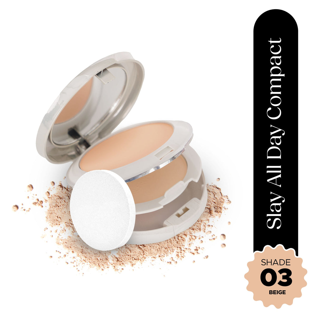 Hilary Rhoda Slay All Day Matte Compact - Beige 03 | Grocsy