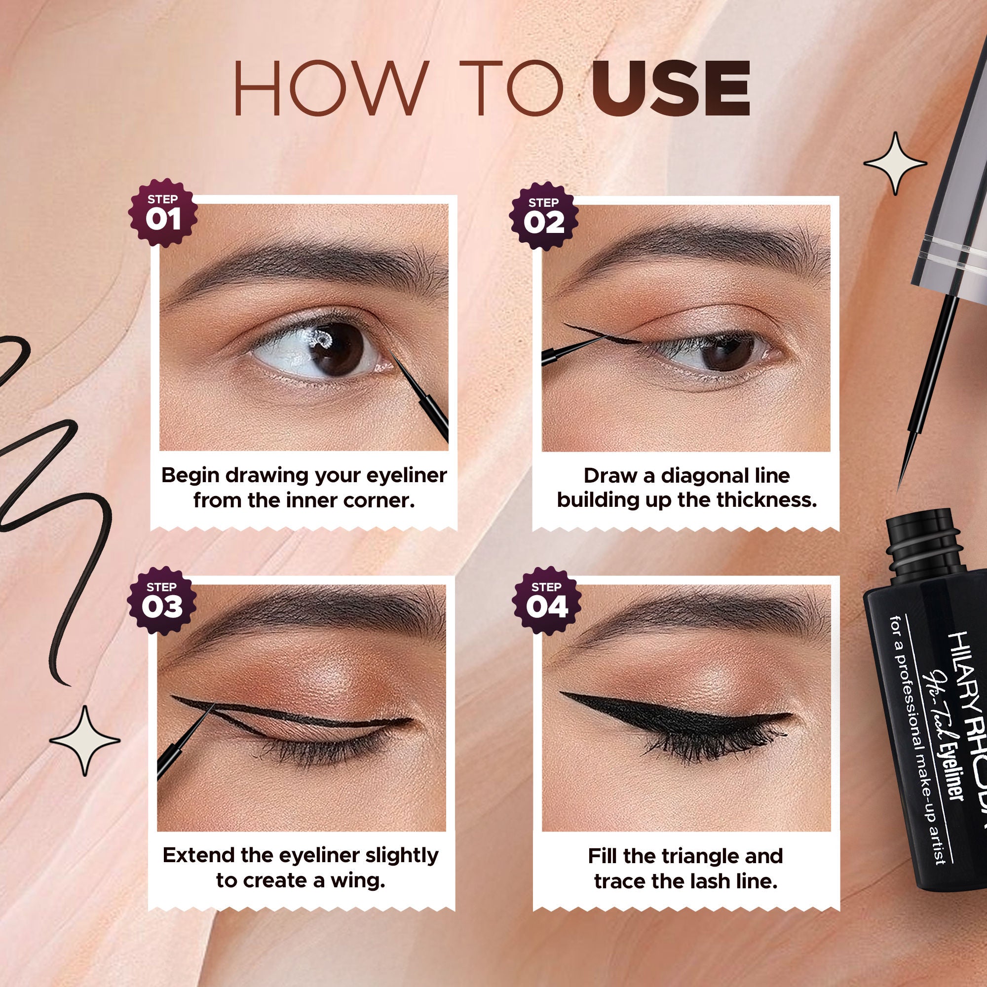Hilary Rhoda Hi-Tech Waterproof Eyeliner | Grocsy