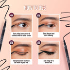 Hilary Rhoda Deep Black Sketch Waterproof Eyeliner | Grocsy