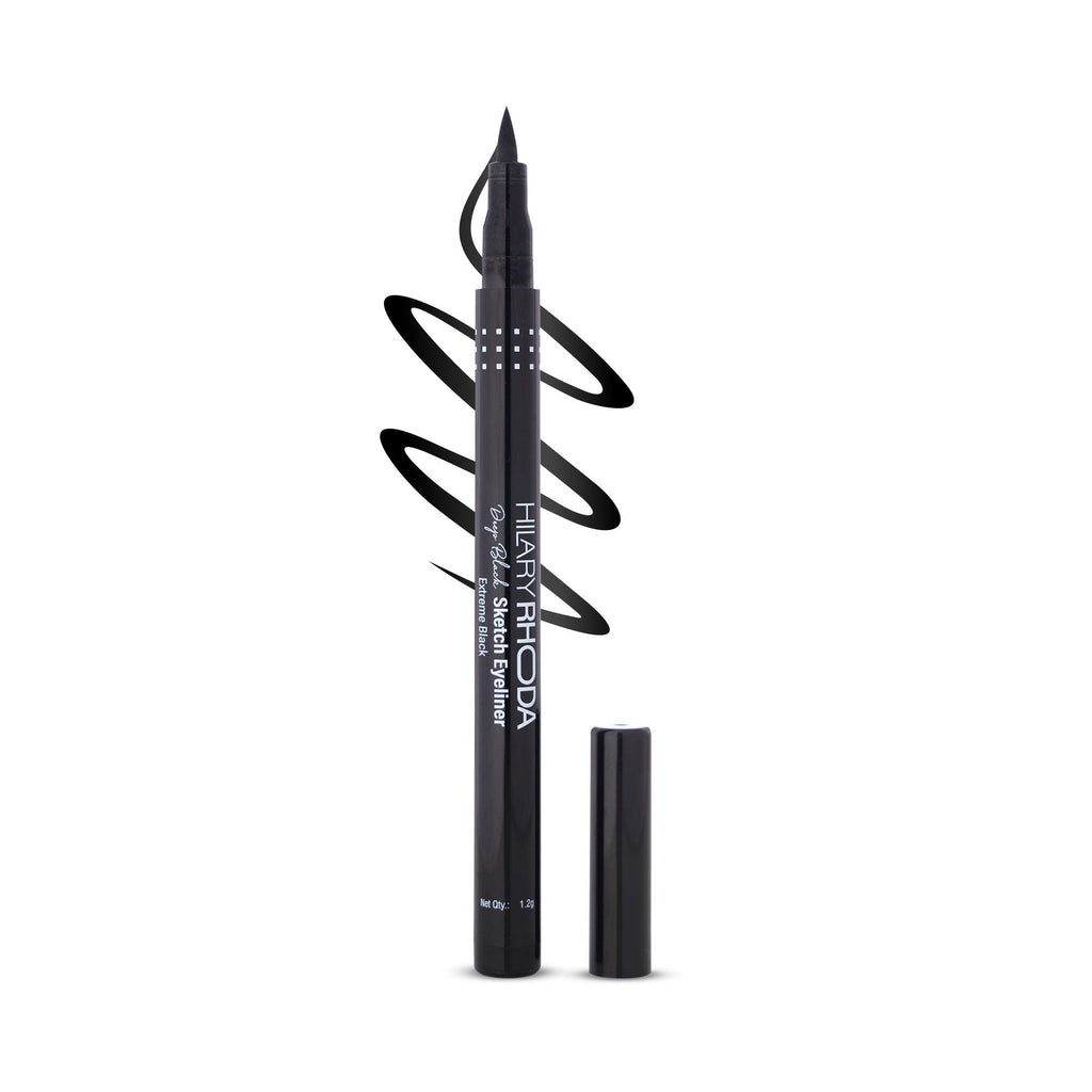 Hilary Rhoda Deep Black Sketch Waterproof Eyeliner | Grocsy