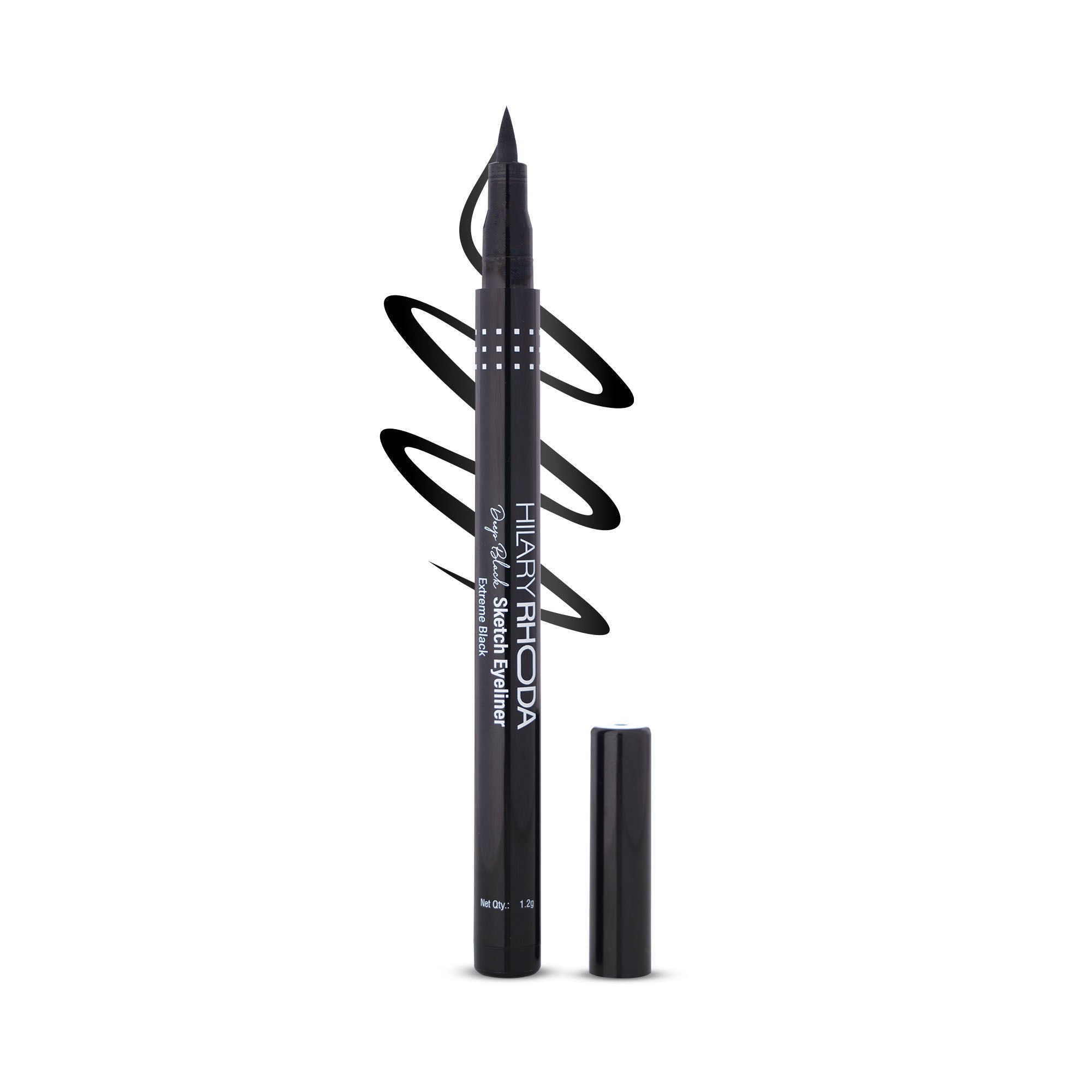 Hilary Rhoda Deep Black Sketch Waterproof Eyeliner | Grocsy